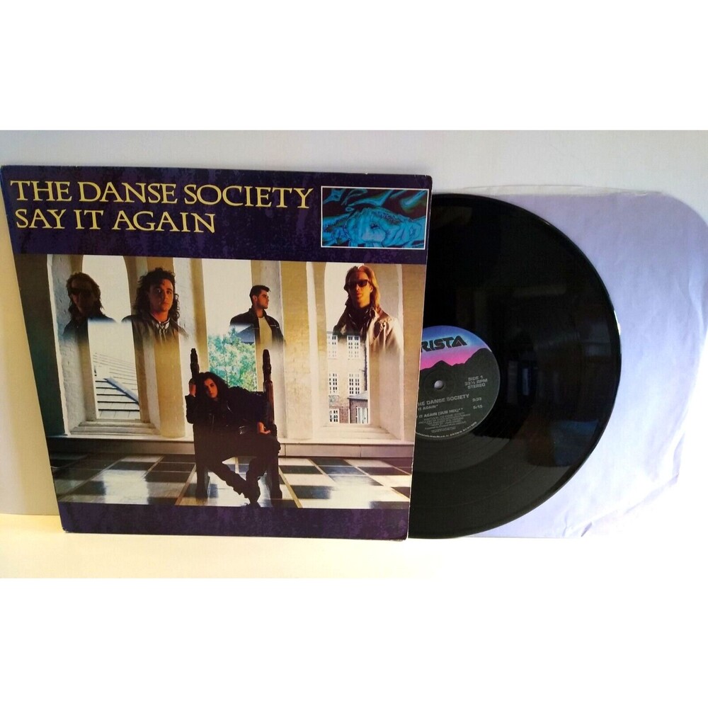 The Danse Society Say It Again Vinyl 12" EP Record 1985 Synth New Wave Goth Rock